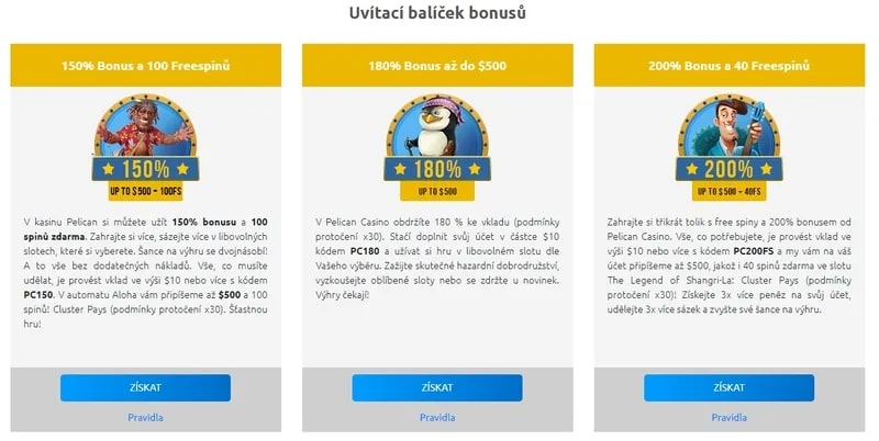 pelican casino bonus bez depozytu